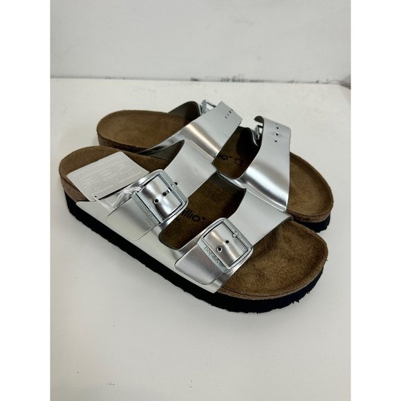 Papillio Shoes - Silver Metallic Papillio by Birkenstock Sandals *NWT*